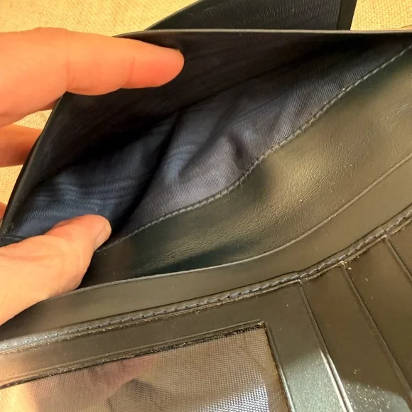 Burberrys Vintage Navy Nova Check Long Wallet - Picture 6 of 7